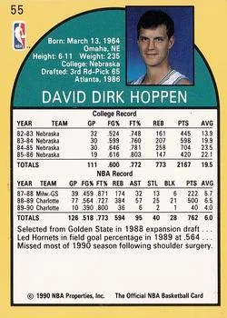 1990-91 Hoops Dave Hoppen #55 card back image