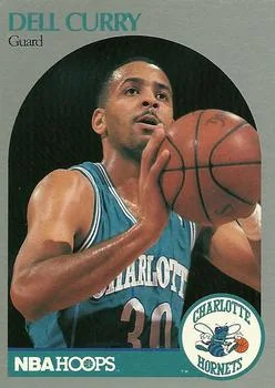 1990-91 Hoops Dell Curry #52 card image