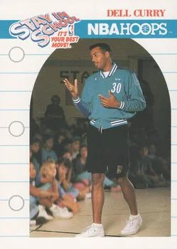 1990-91 Hoops Dell Curry SIS #387 card image