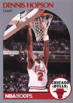 1990-91 Hoops Dennis Hopson #404 card image