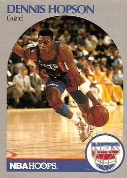 1990-91 Hoops Dennis Hopson SP #199 card image