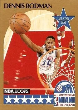 1990-91 Hoops Dennis Rodman #10 card image