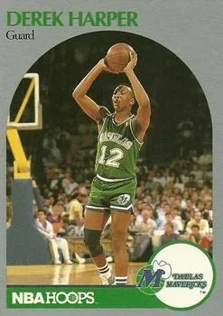 1990-91 Hoops Derek Harper #86 card image