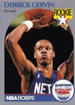 1990-91 Hoops Derrick Gervin RS #196 card image
