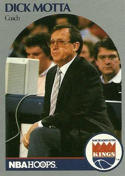 1990-91 Hoops Dick Motta Head Coach #327 card image