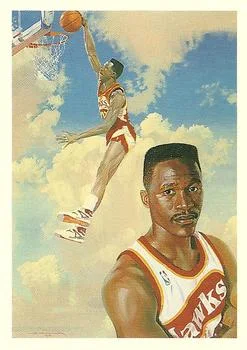 1990-91 Hoops Dominique Wilkins TC #355 card image
