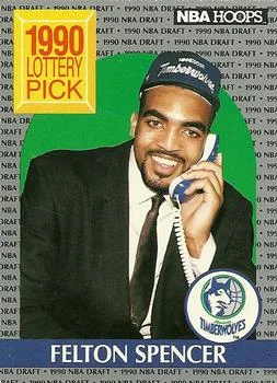 1990-91 Hoops Felton Spencer LP #395 card image