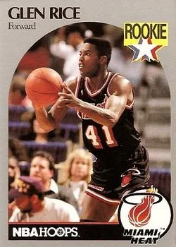 1990-91 Hoops Glen Rice RS #168 card image