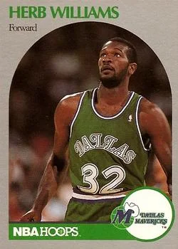 1990-91 Hoops Herb Williams #90 card image