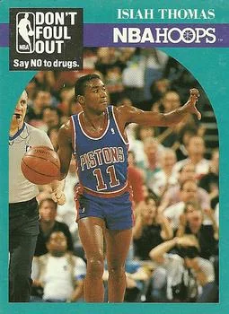 1990-91 Hoops Isiah Thomas DFO #389 card image