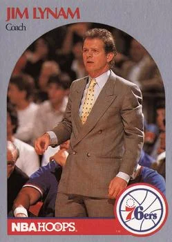 1990-91 Hoops Jim Lynam CO #324 card image