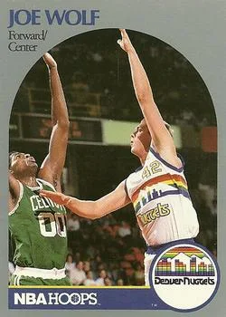 1990-91 Hoops Joe Wolf #412 card image