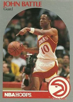 1990-91 Hoops John Battle #27 card image