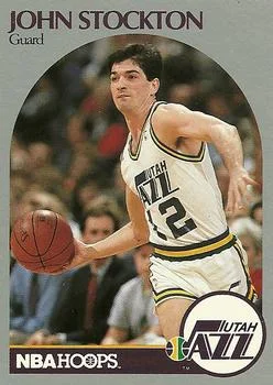1990-91 Hoops John Stockton #294 card image