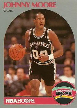 1990-91 Hoops Johnny Moore SP #269 card image