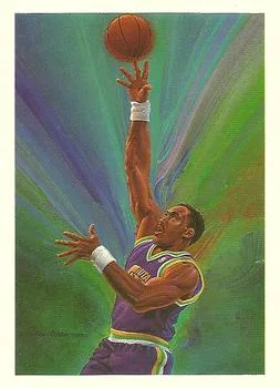 1990-91 Hoops Karl Malone TC #380 card image