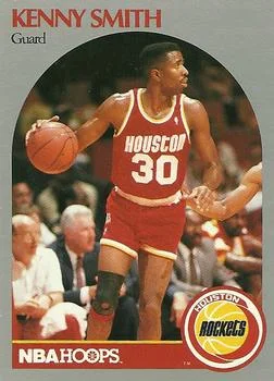 1990-91 Hoops Kenny Smith CORCOR: Position on front #414b card image