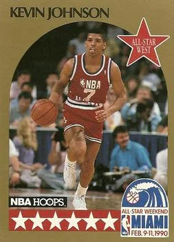 1990-91 Hoops Kevin Johnson #19 card image