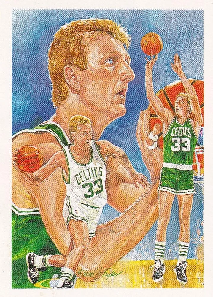 1990-91 Hoops Larry Bird TC #356 card image