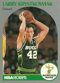 1990-91 Hoops Larry Krystkowiak #177 card image