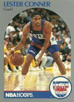 1990-91 Hoops Lester Conner #195 card image