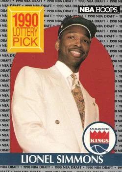 1990-91 Hoops Lionel Simmons LP #396 card image