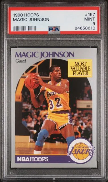 1990-91 Hoops Magic Johnson #157 card image