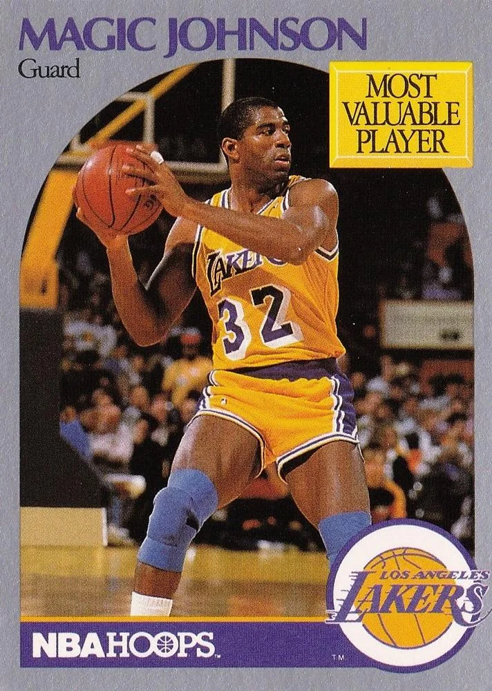 1990-91 Hoops Magic Johnson MVP #157 card image