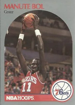 1990-91 Hoops Manute Bol #424 card image
