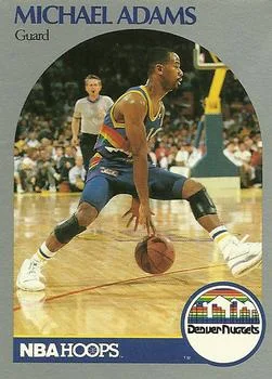 1990-91 Hoops Michael Adams #91 card image