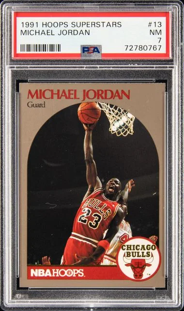 1990-91 Hoops Michael Jordan Superstars #13 card image