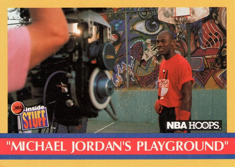 1990-91 Hoops "Michael Jordan's Playground" BTS #382 card image