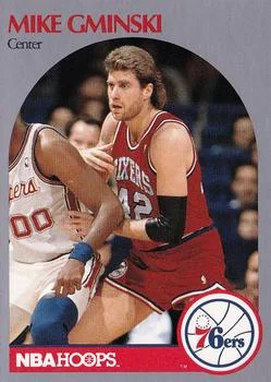1990-91 Hoops Mike Gminski #228 card image
