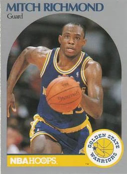 1990-91 Hoops Mitch Richmond #118 card image