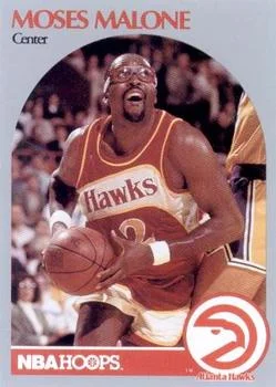 1990-91 Hoops Moses Malone #31 card image