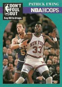1990-91 Hoops Patrick Ewing DFO #388 card image