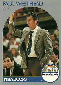 1990-91 Hoops Paul Westhead CO #422 card image