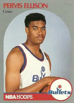 1990-91 Hoops Pervis Ellison CORCOR: Position on front #438b card image