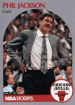 1990-91 Hoops Phil Jackson CO #308 card image