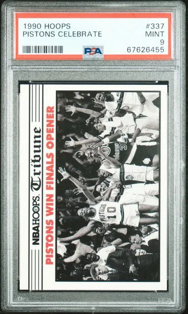 1990-91 Hoops Pistons Celebrate #337 card image