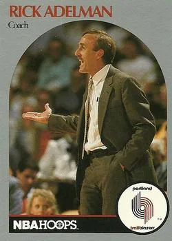 1990-91 Hoops Rick Adelman CO #326 card image