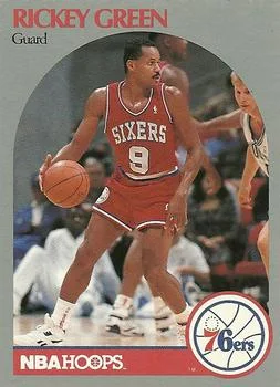 1990-91 Hoops Rickey Green #425 card image