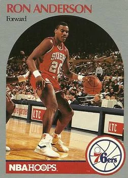 1990-91 Hoops Ron Anderson #224 card image