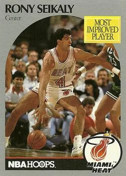 1990-91 Hoops Rony Seikaly MIP #169a card image