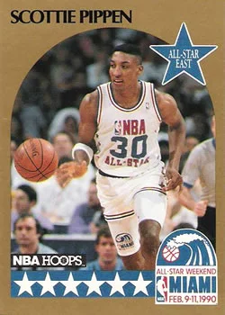 1990-91 Hoops Scottie Pippen #9 card image