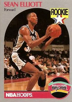 1990-91 Hoops Sean Elliott RS #267 card image