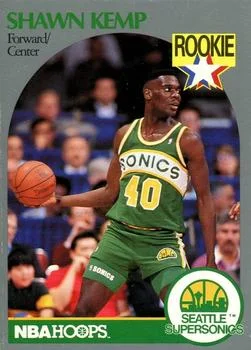 1990-91 Hoops Shawn Kemp RS #279 card image