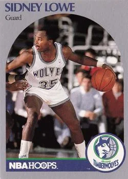 1990-91 Hoops Sidney Lowe SP #187 card image
