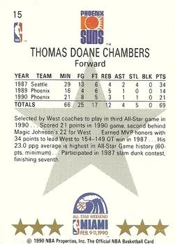 1990-91 Hoops Tom Chambers #15 card back image