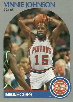 1990-91 Hoops Vinnie Johnson #107 card image